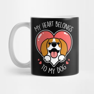 Valentine's Day Beagle Dog Mug